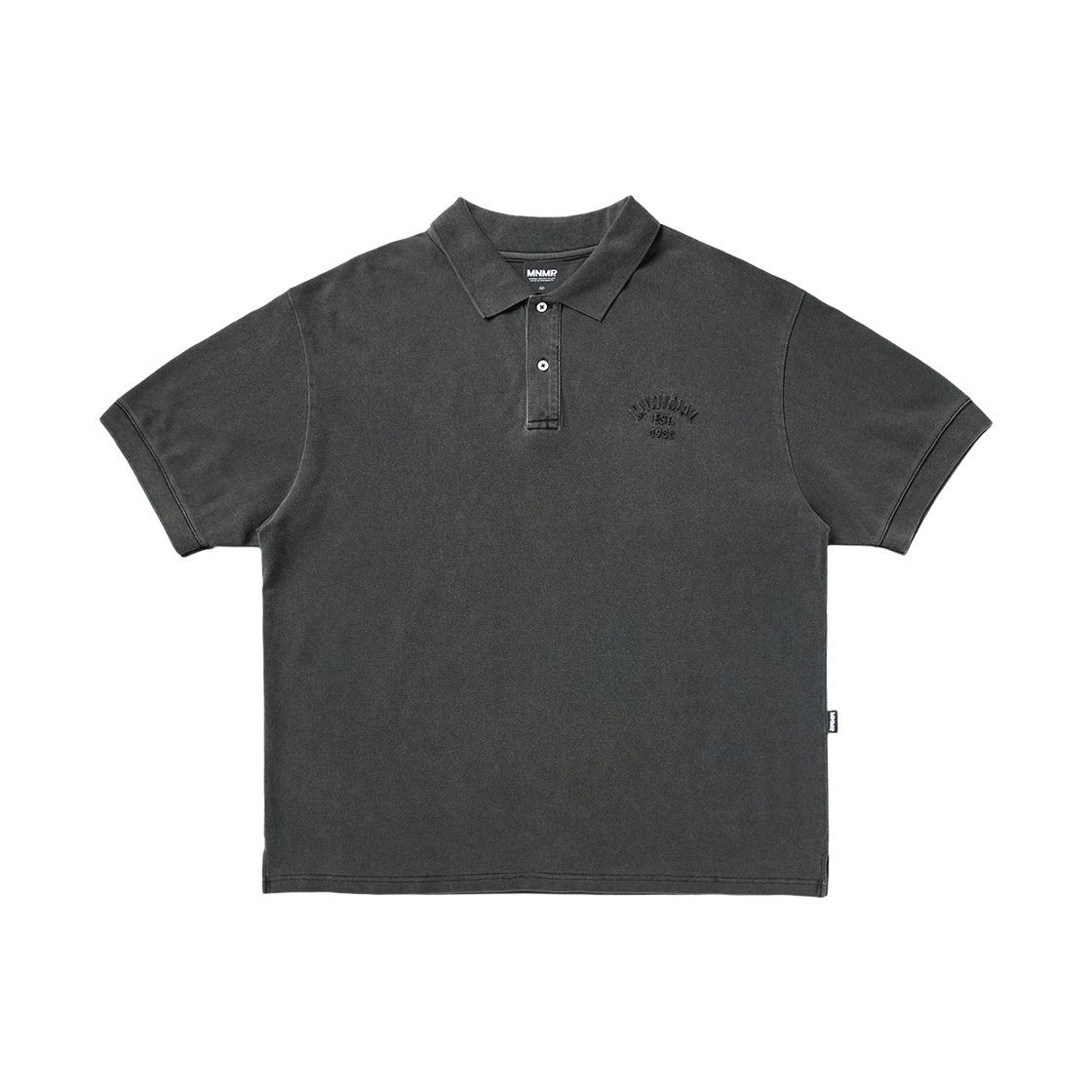 미니멀프로젝트 미니멀 피그먼트 반팔 카라 티셔츠 MKT104 다크 그레이(MINIMALPROJECT Pigment Short Sleeve Collar T-Shirt MKT104 Dark Gray)