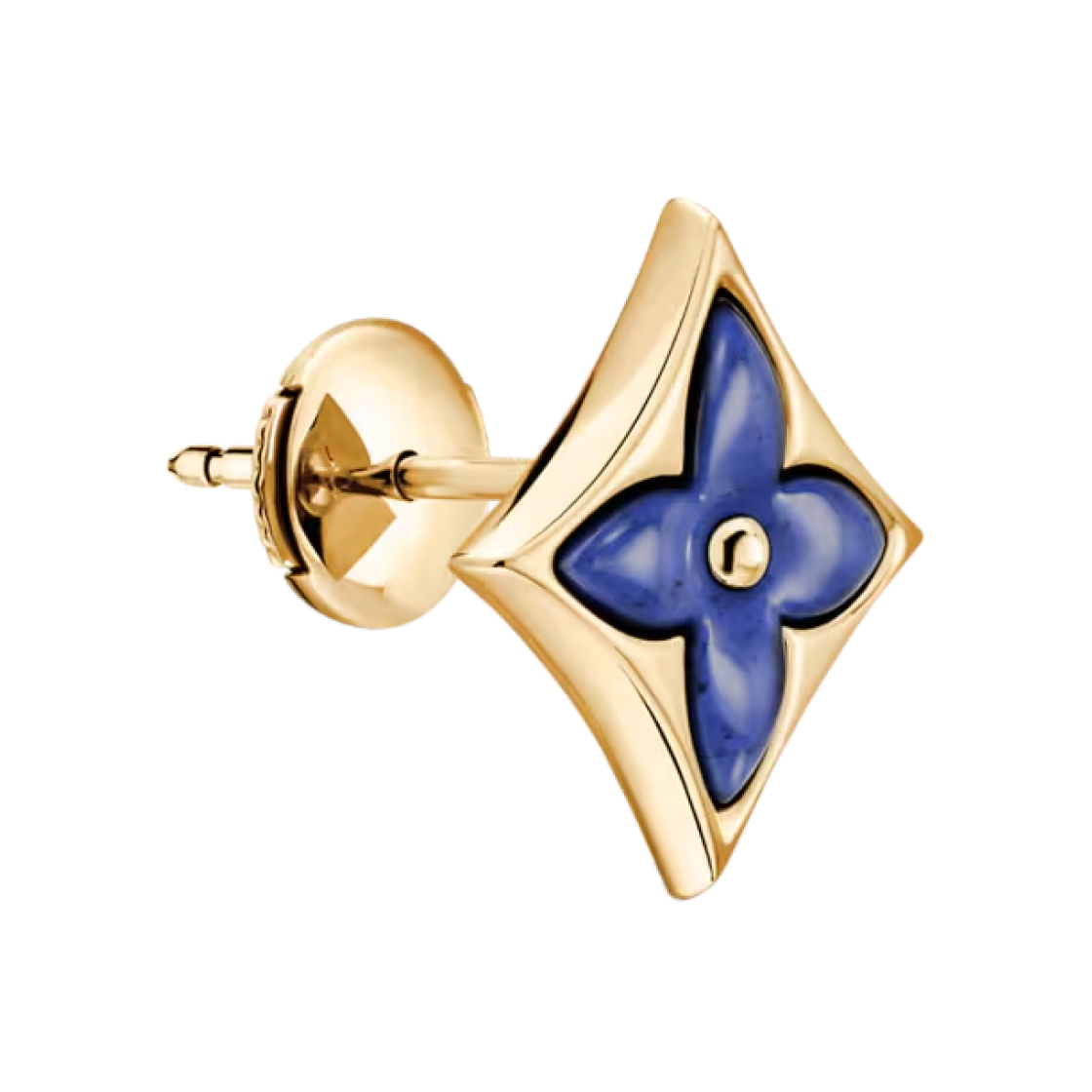 루이비통 컬러 블라썸 BB 스타 이어 스터드 엘로우 골드 소달라이트(Louis Vuitton Color Blossom BB Star Ear Stud Yellow Gold Sodalite) - 2