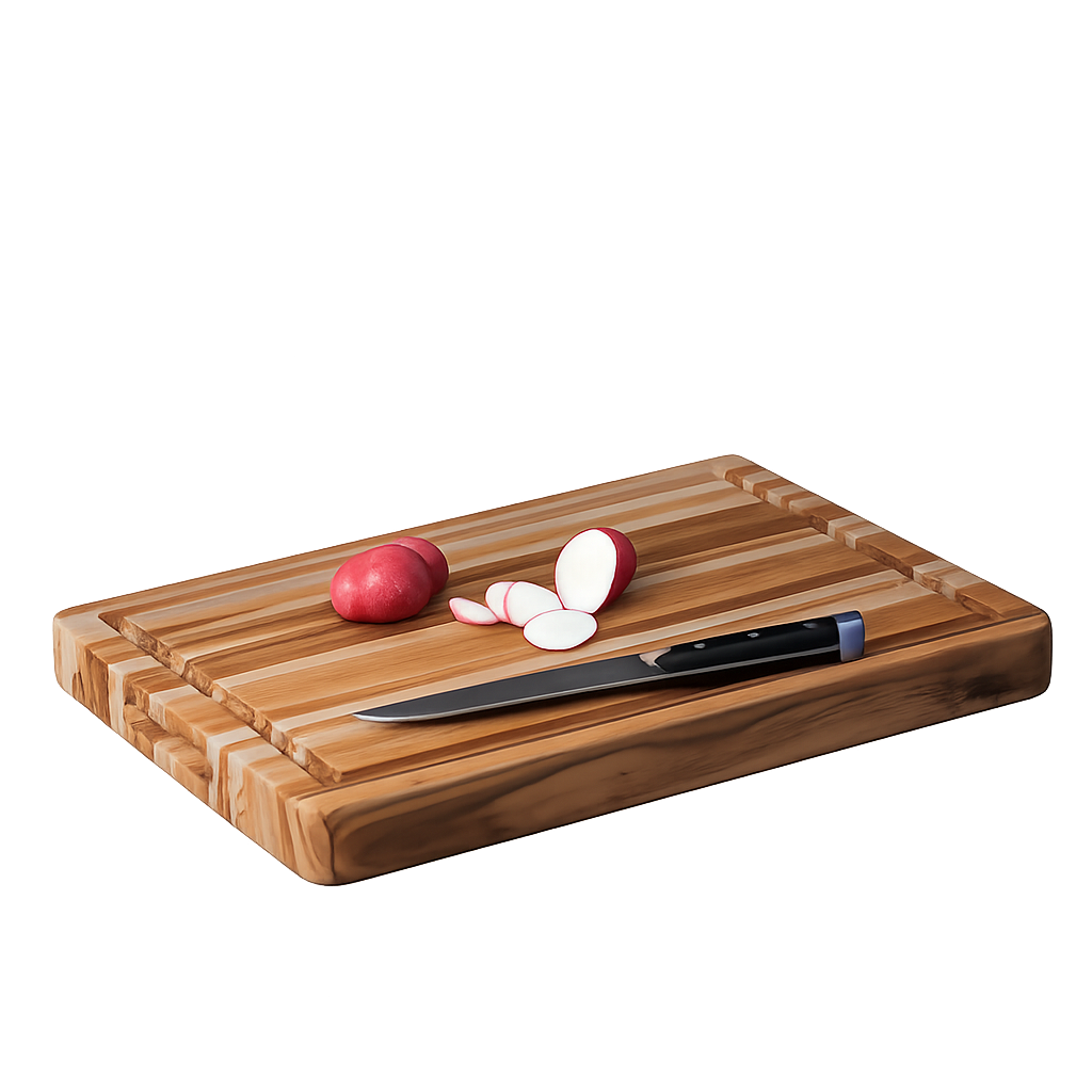 티크하우스 트래디셔널 엣지 그레인 도마 (41x31cm)(Teak House Traditional Edge‑Grain Cutting Board (41×31 cm))