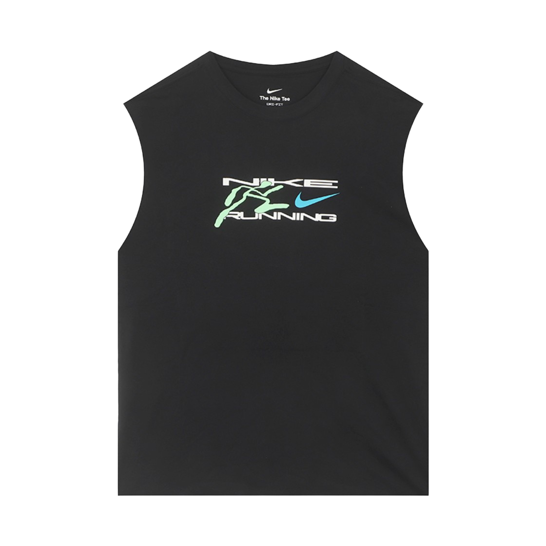 IM5316-010 Nike Dri-Fit Sleeveless Running T-Shirt Black - Asia