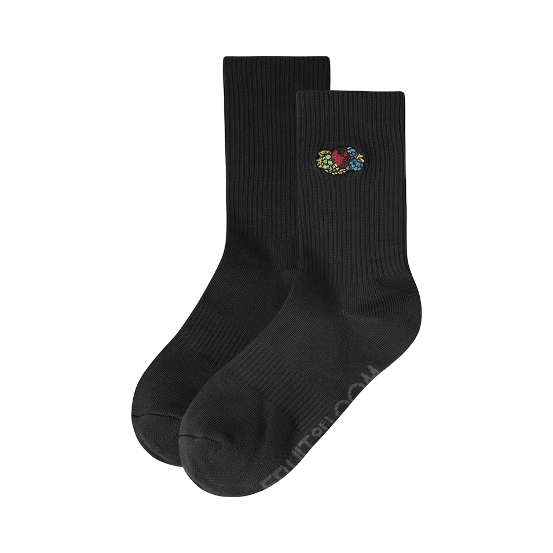 프룻오브더룸 빈티지 로고 젤리삭스 블랙(fruitoftheloom Vintage Logo Jelly Socks Black)
