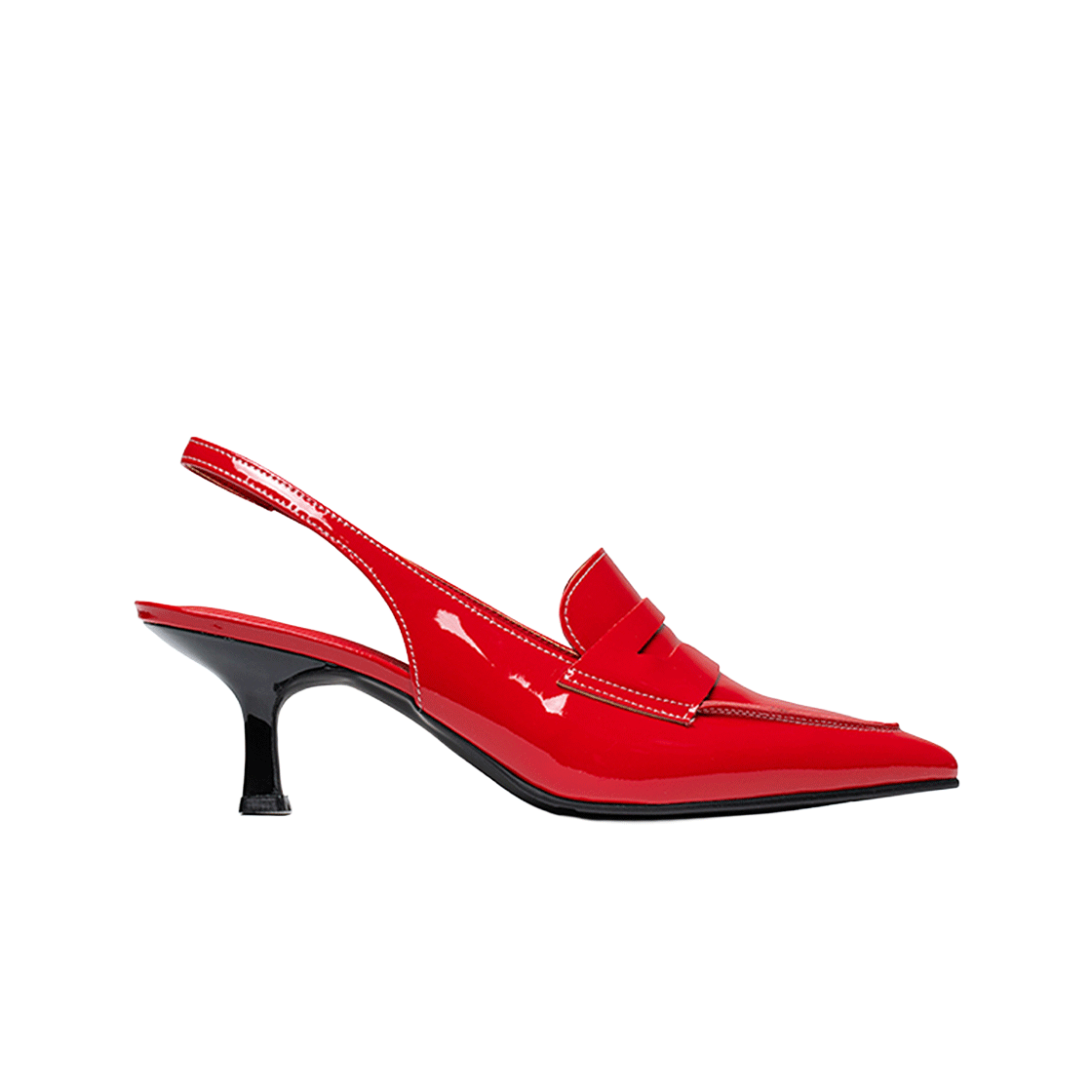 페니플레이트 여성 스틸레토 글로시레드(PENNY PLATE Women Stiletto Glossy Red)