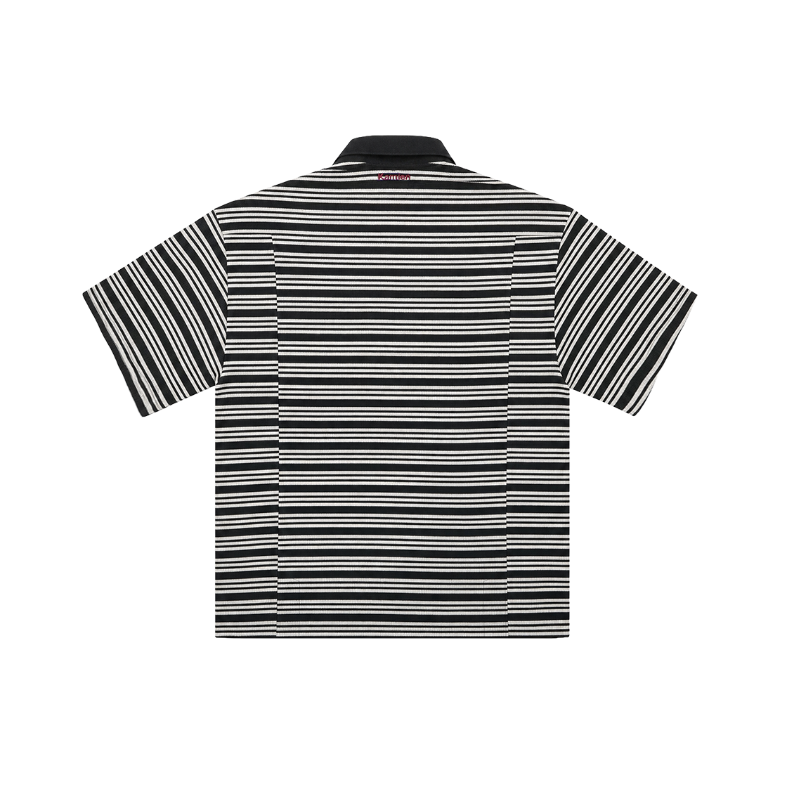 카미엔 스트라이프 크롭 폴로 블랙(Kamien Stripe Crop Polo Black) - 2