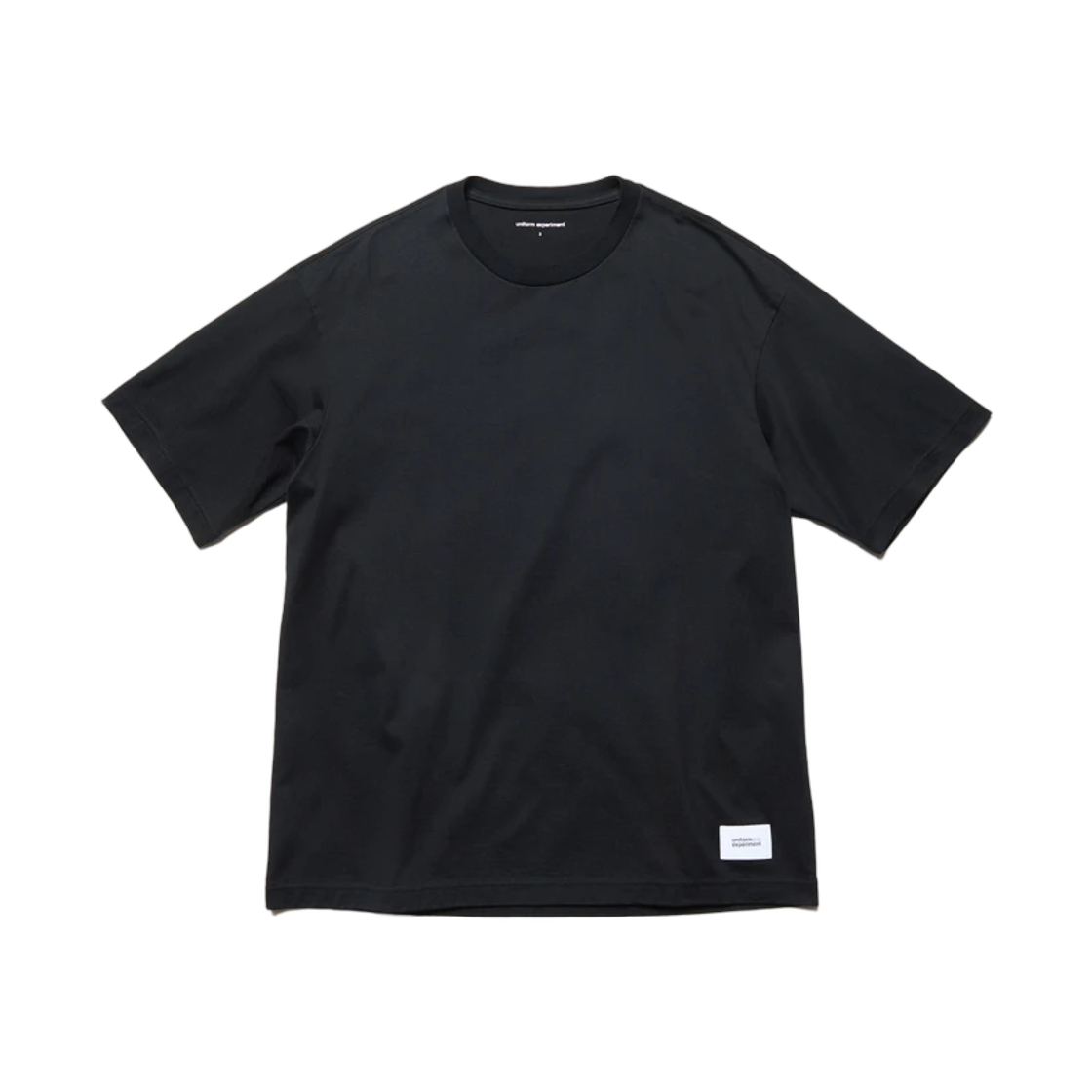 유니폼 익스페리먼트 루즈 티셔츠 블랙(Uniform Experiment Loose Tee Black)