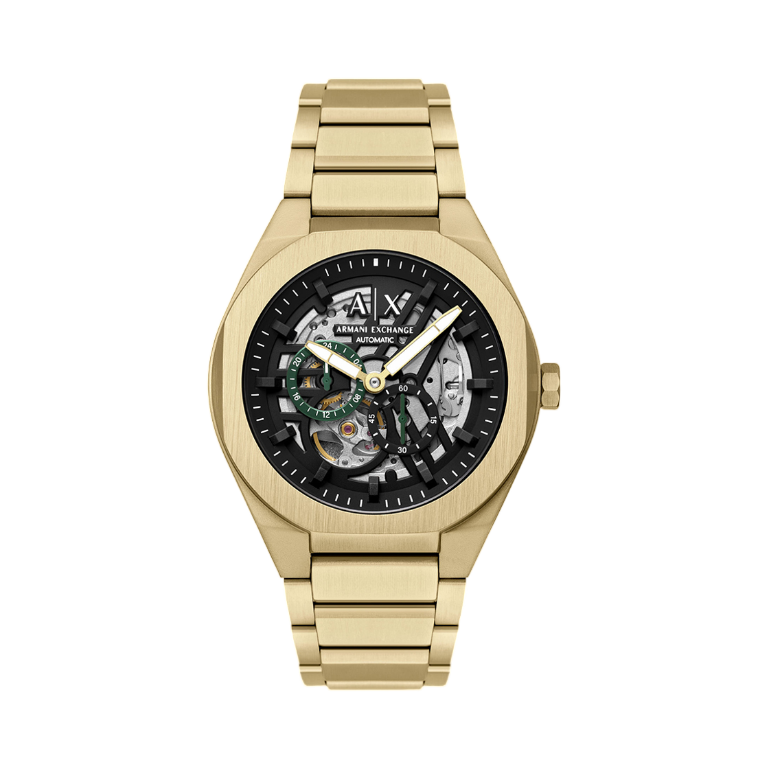 아르마니 익스체인지 싱크 크로노그래프 44mm 블랙 골드(Armani Exchange Sync Chronograph 44mm Black Gold)