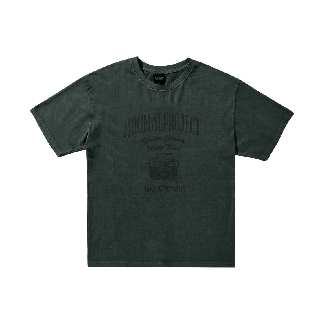 미니멀프로젝트 캡처 모먼트 피그먼트 반팔티셔츠 MST167 블루 그린(MINIMALPROJECT Capture Moment Pigment Short Sleeve T-Shirt MST16 Bluegreen)
