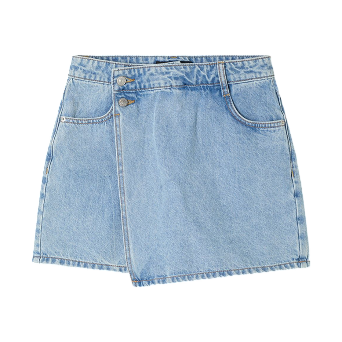 (W) 미쏘 x 쭈언니 데님 스커트 팬츠 인디고((W) Mixxo x Jju Unni Denim Skirt Pants Indigo)