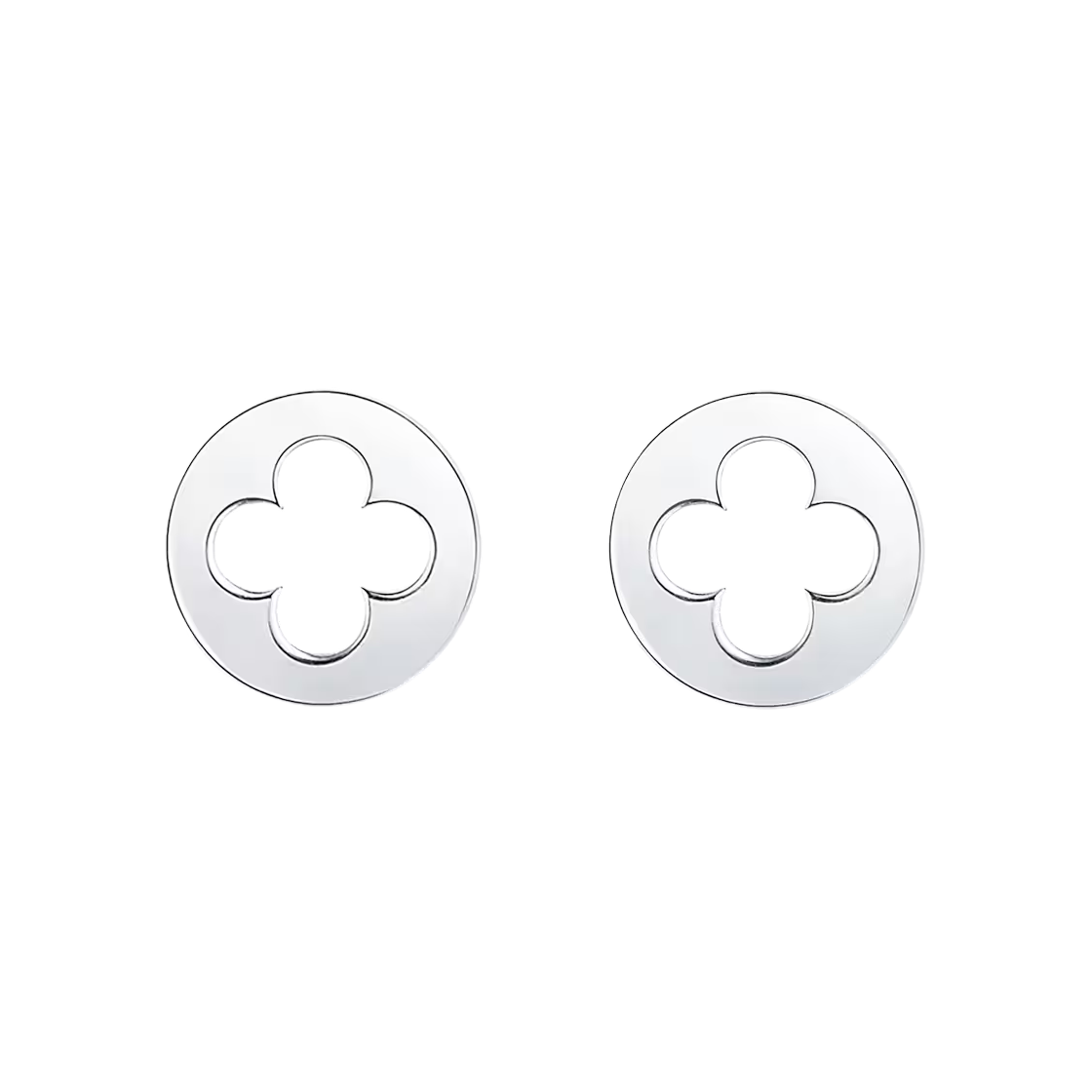 Q96580 Louis Vuitton Empreinte Ear Studs White Gold