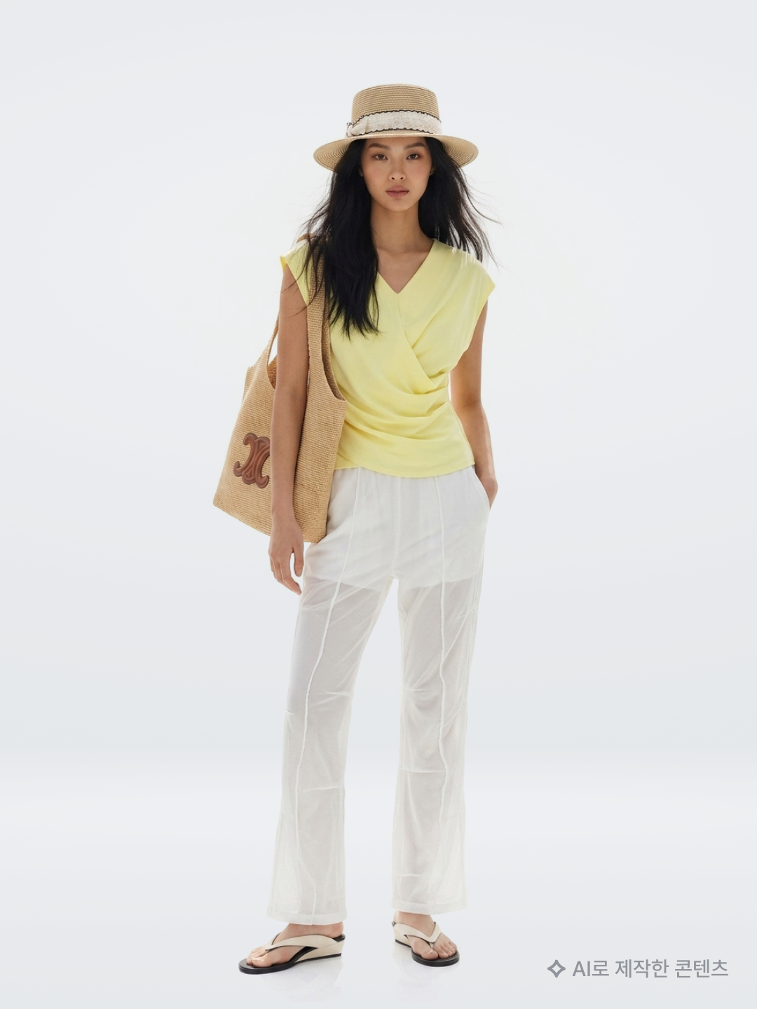 Coiris Arina Button Crop Sleeveless Beige, Adidas Originals Capri Shorts Crew Blue Cream White - KR Sizing 착용 스타일 - 3
