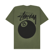 Stussy 8 Ball Pigment Dyed T-Shirt Olive