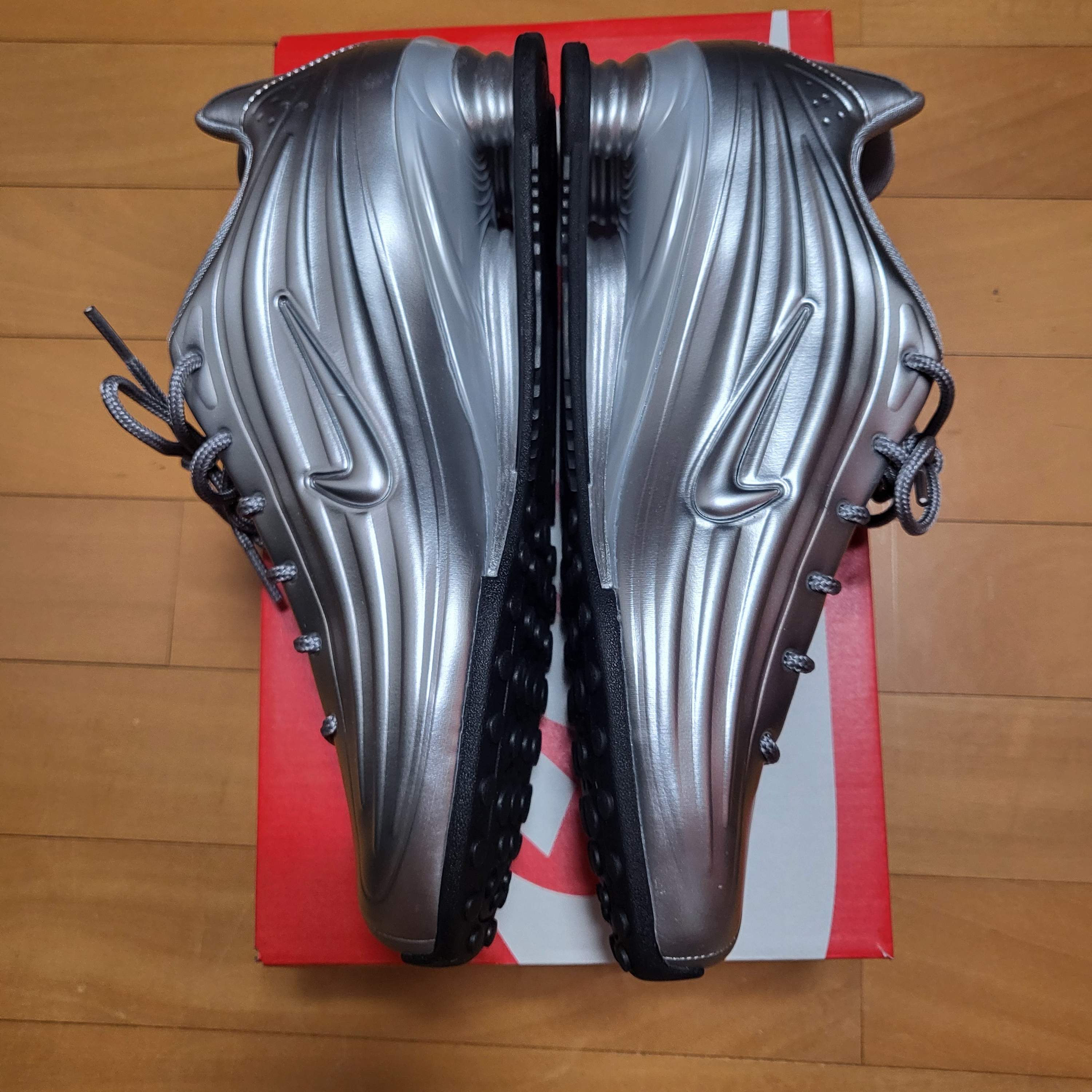(W) Nike Shox Z Silver Black 착용 스타일