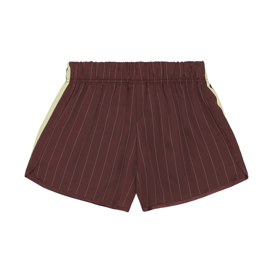 (W) 아디다스 핀스트라이프 사틴 쇼츠 브라운 - KR 사이즈((W) Adidas Pinstripe Satin Shorts Brown - KR Sizing) - 2