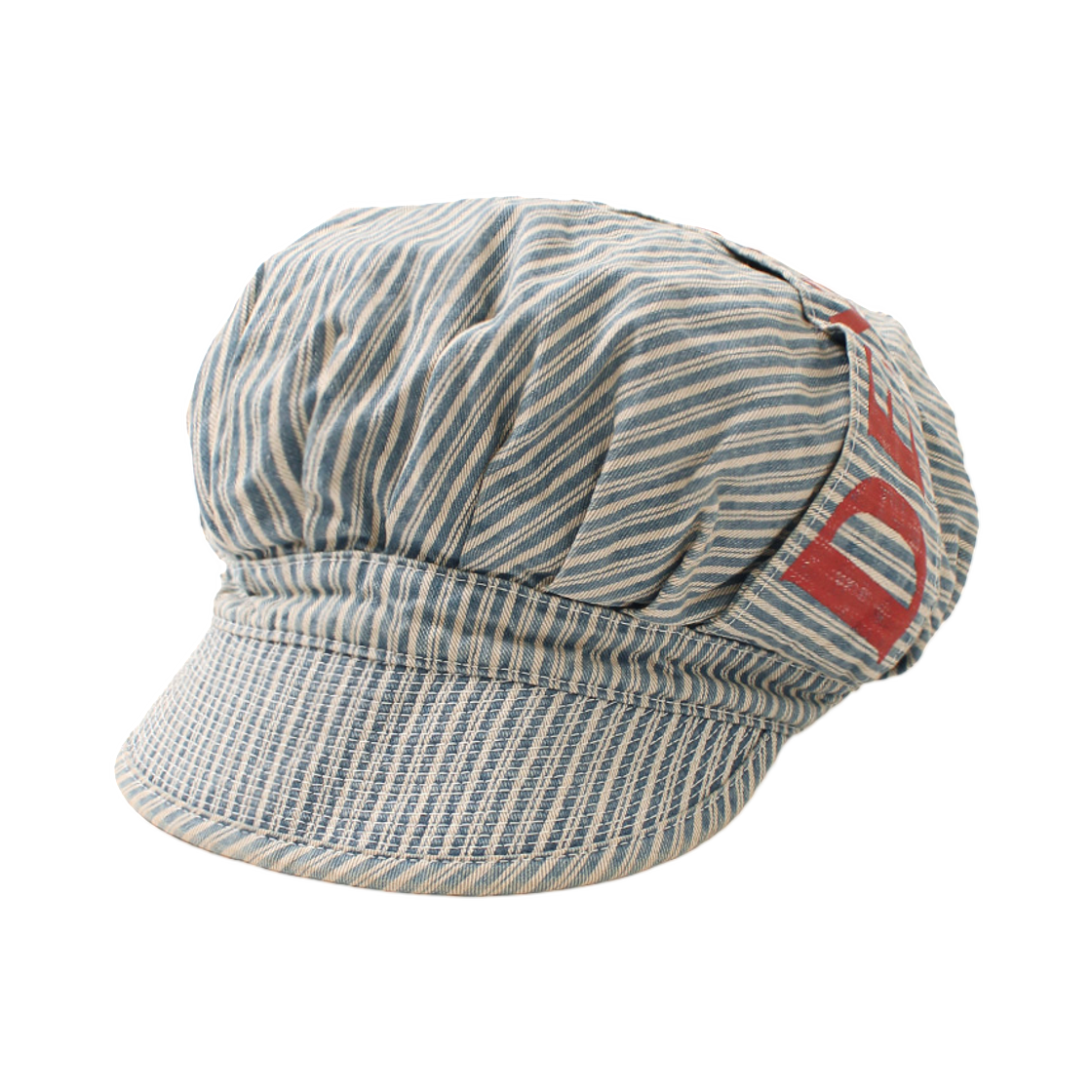 K2605XH543 Kapital Hickory Cap Denim Repair Pt Liberty
