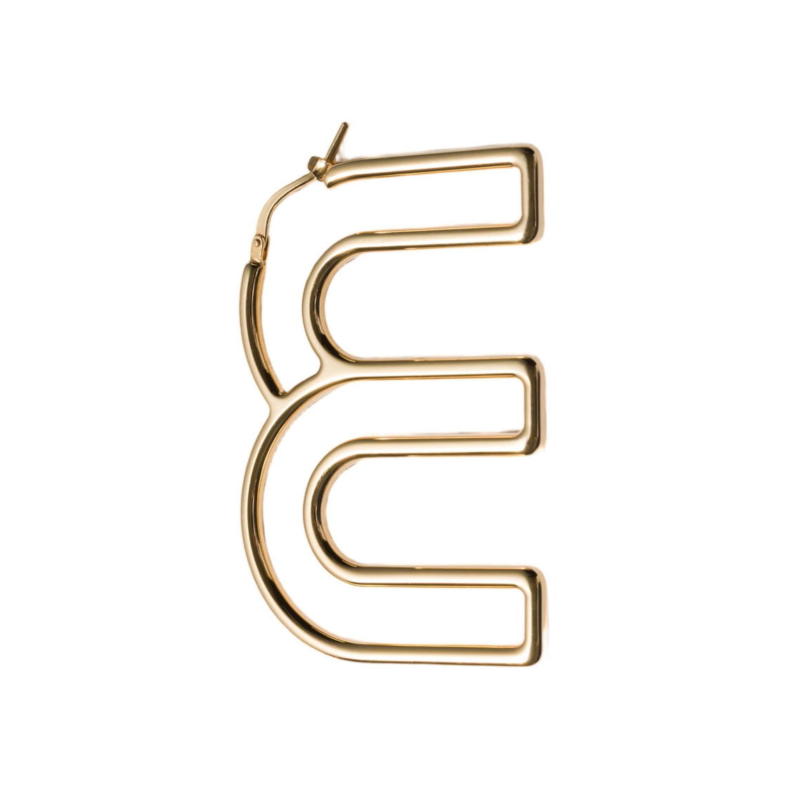 5IO511-2G9S-F0056 Miu Miu Single Metal Earring Gold