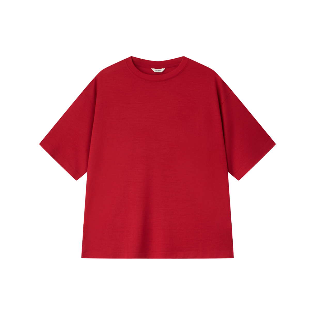 아크릴 울 스무스 티 레드 - 26FW(AKRYL Wool Smooth Tee Red - 26FW)