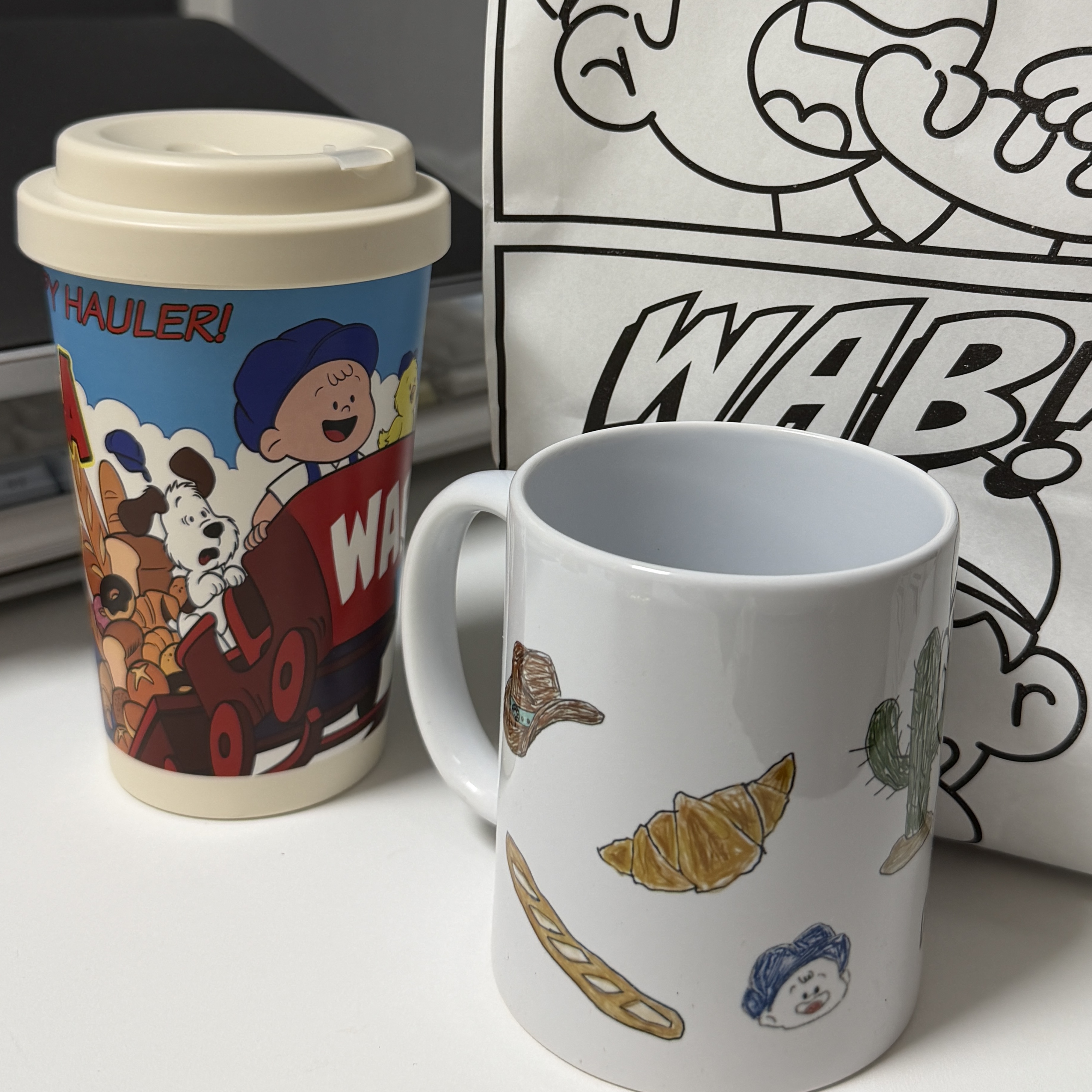 [KREAM 단독] What A Bread Mug White 350ml 착용 스타일 - 4