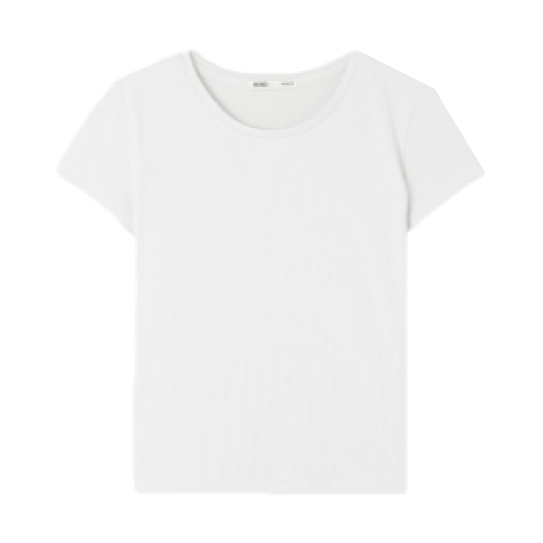 (W) 미쏘 x 쭈언니 코튼 스판 티셔츠 아이보리((W) Mixxo x Jju Unni Cotton Span T-Shirt Ivory)