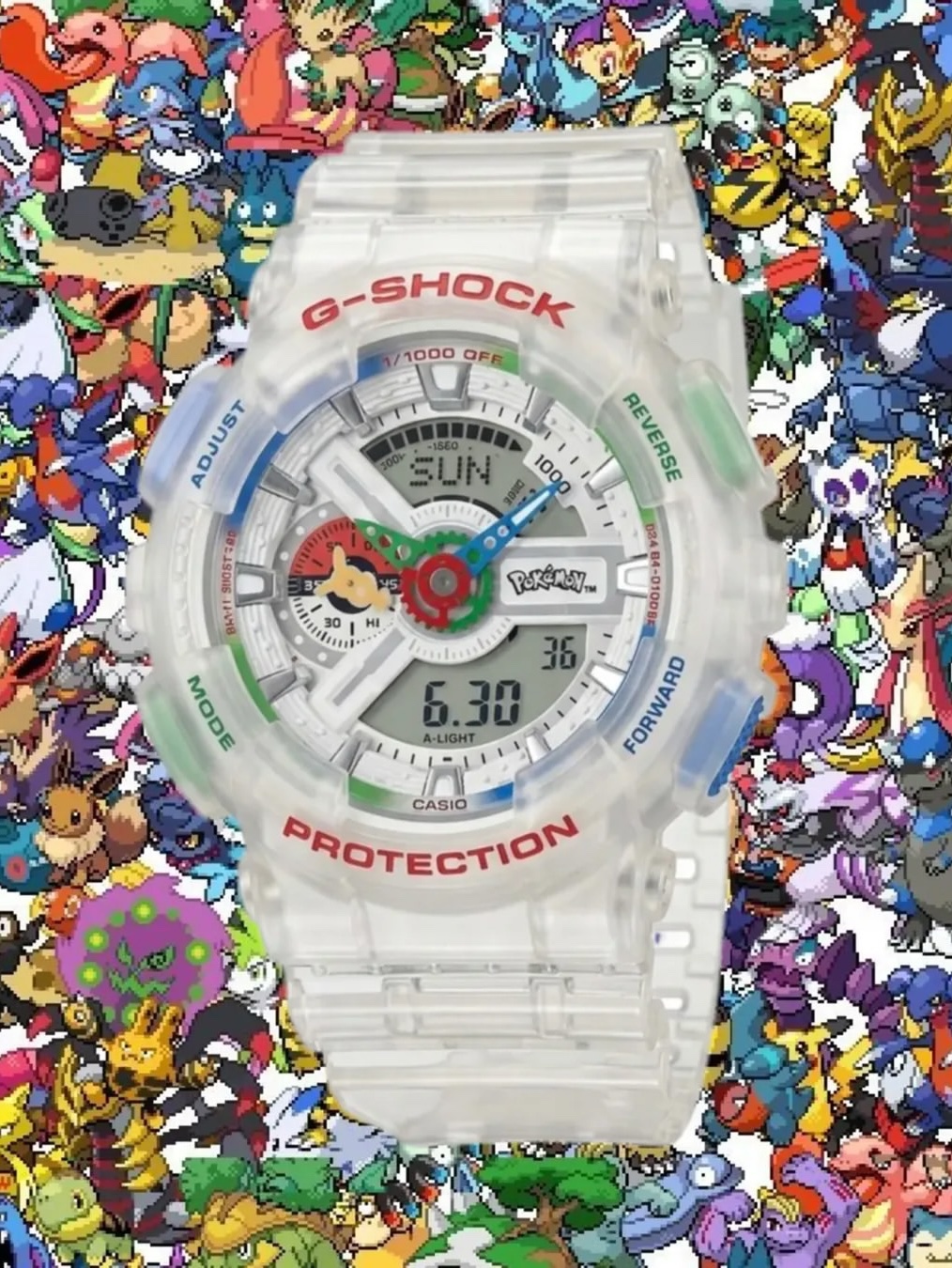 Casio G-Shock x Pokemon GA-110PKM-7A 착용 스타일 - 3