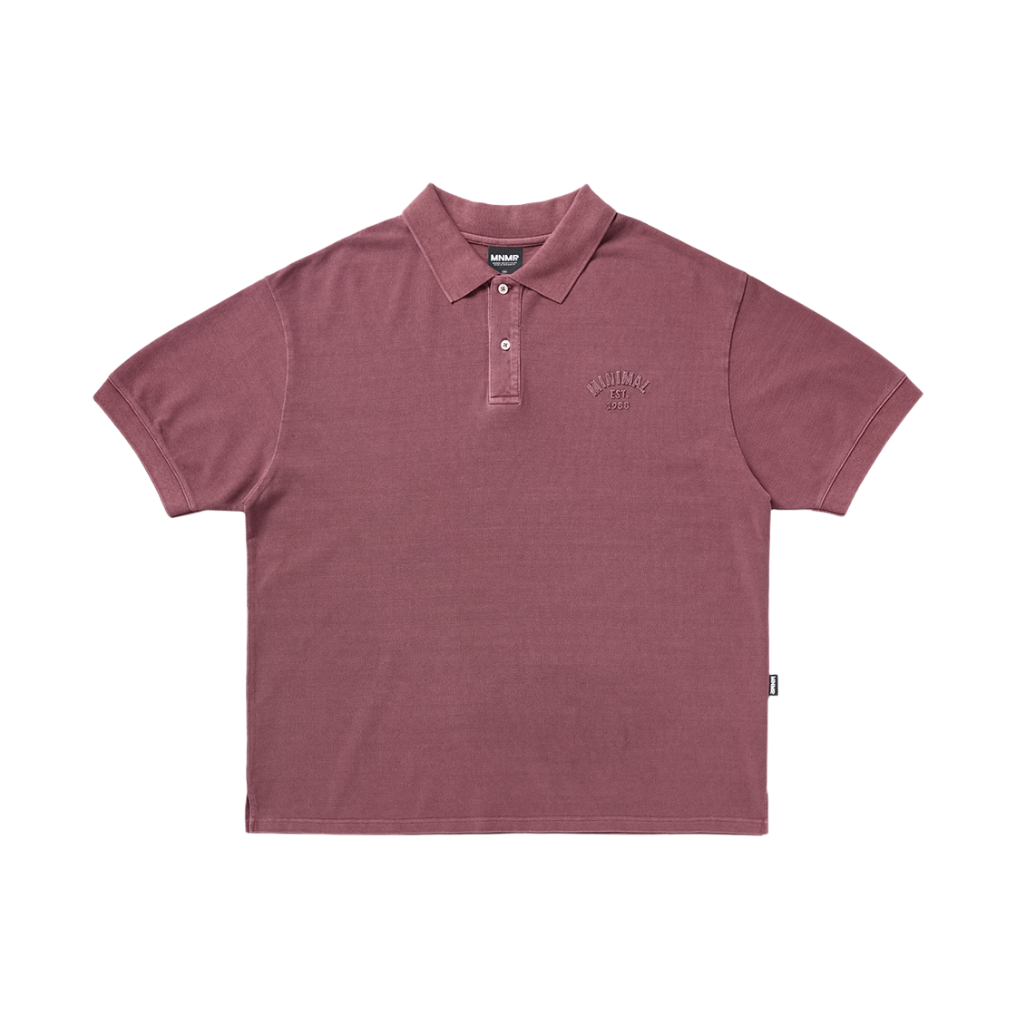미니멀프로젝트 미니멀 피그먼트 반팔 카라 티셔츠 MKT104 인디 핑크(MINIMALPROJECT Pigment Short Sleeve Collar T-Shirt MKT104 Indie Pink)