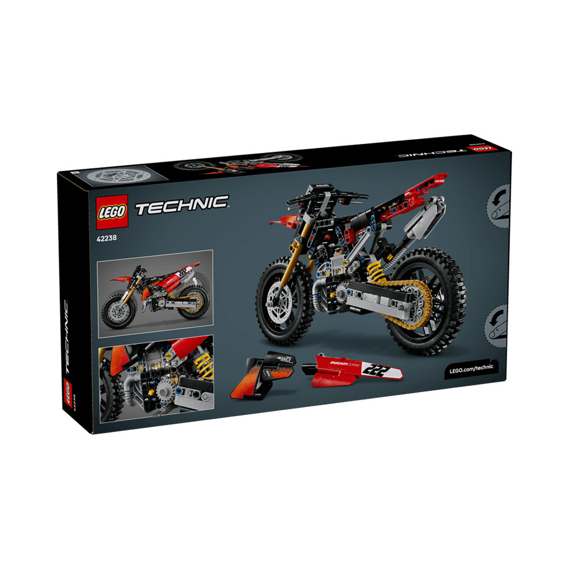 레고 테크닉 두카티 데스모450 MX 팩터 모터사이클(Lego Technic Ducati Desmo450 MX Factory Motorcycle) - 2