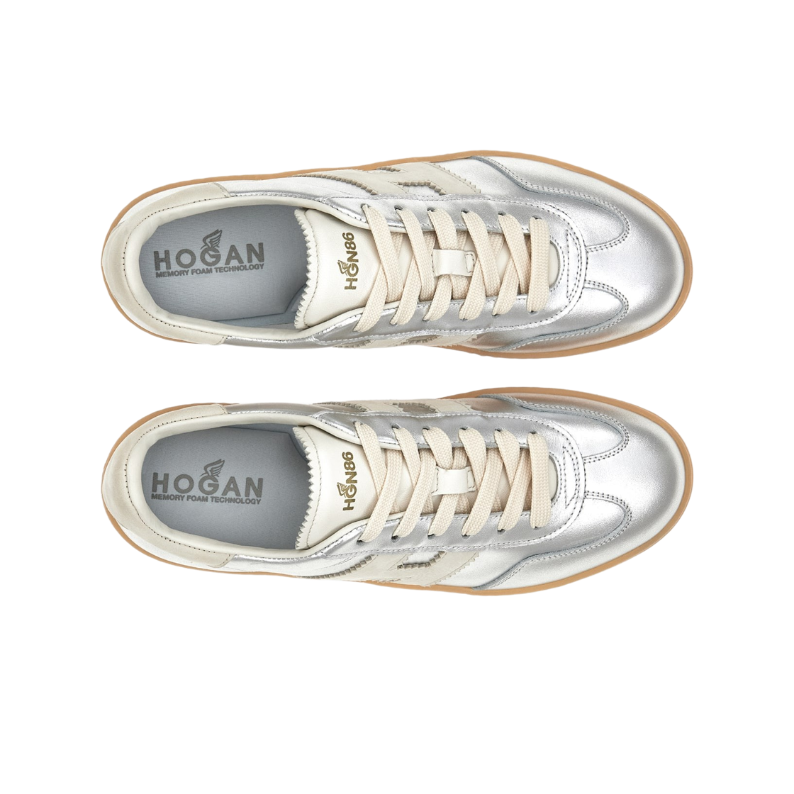 (W) 호간 쿨 스니커즈 실버((W) Hogan Cool Sneakers Silver) - 2