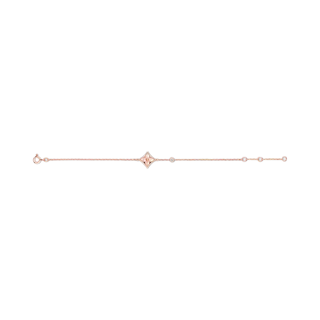 Q95538 (W) Louis Vuitton Color Blossom BB Star Bracelet Pink Gold Pink Mother of Pearl Diamond