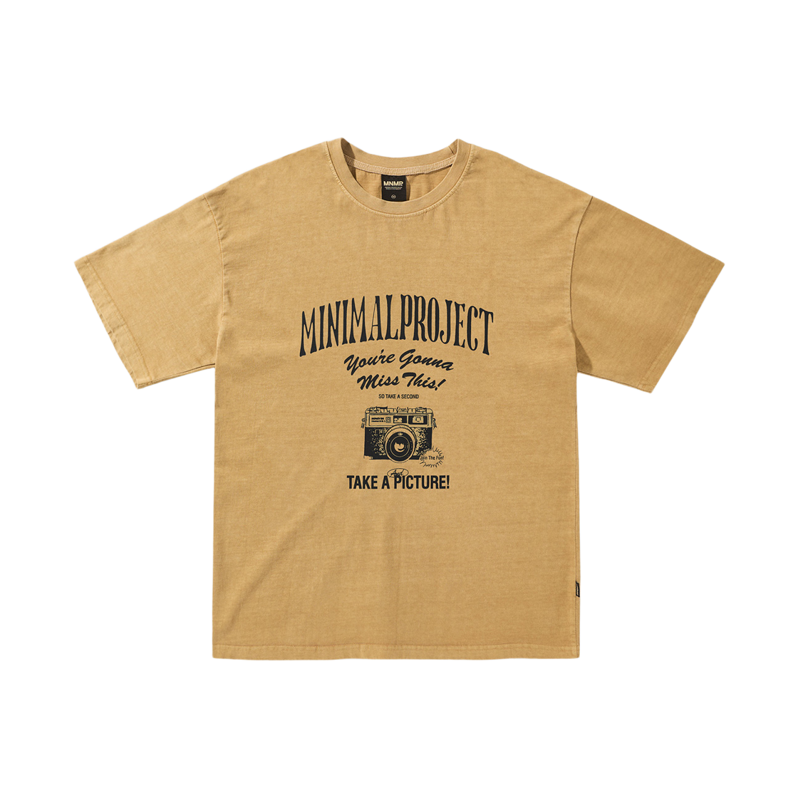미니멀프로젝트 캡처 모먼트 피그먼트 반팔티셔츠 MST167 머스터드(MINIMALPROJECT Capture Moment Pigment Short Sleeve T-Shirt MST167 Mustard)