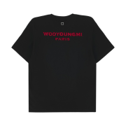 Wooyoungmi Tuft Embroidered Back Logo T-Shirt Black - 26FW