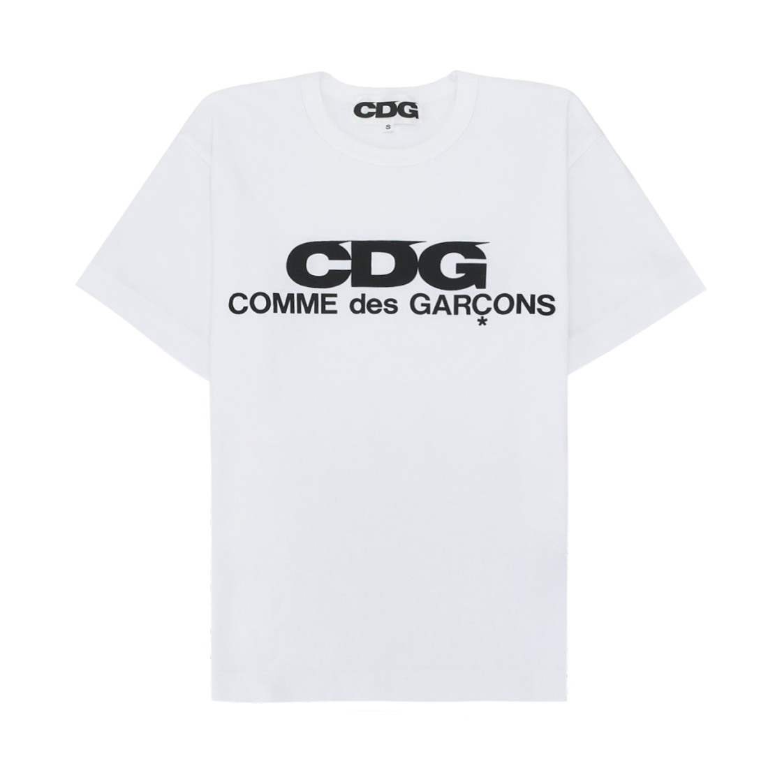 CDG 로고 티셔츠 화이트