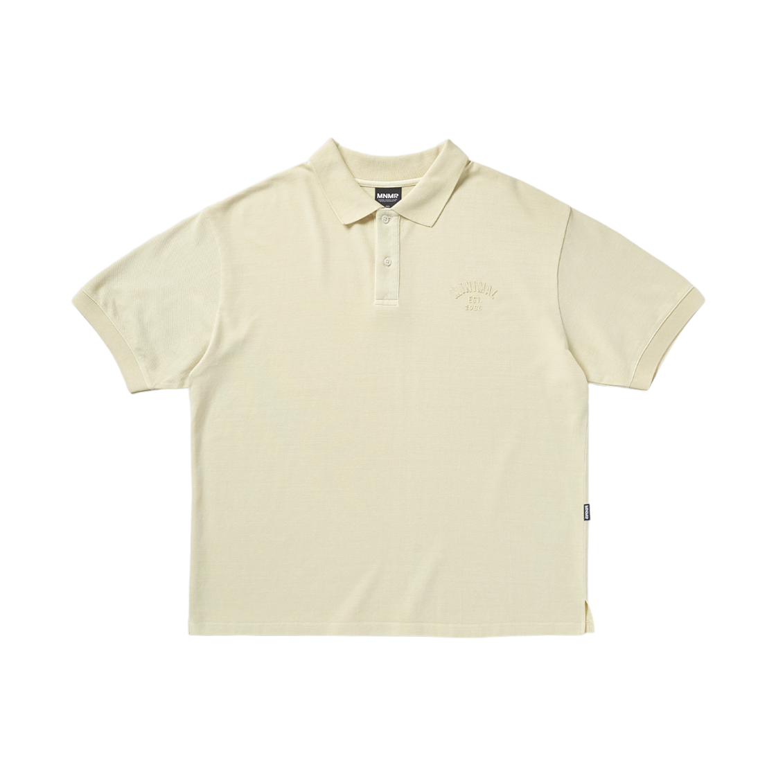 미니멀프로젝트 미니멀 피그먼트 반팔 카라 티셔츠 MKT104 라이트 베이지(MINIMALPROJECT Pigment Short Sleeve Collar T-Shirt MKT104 Light Beige) - 1