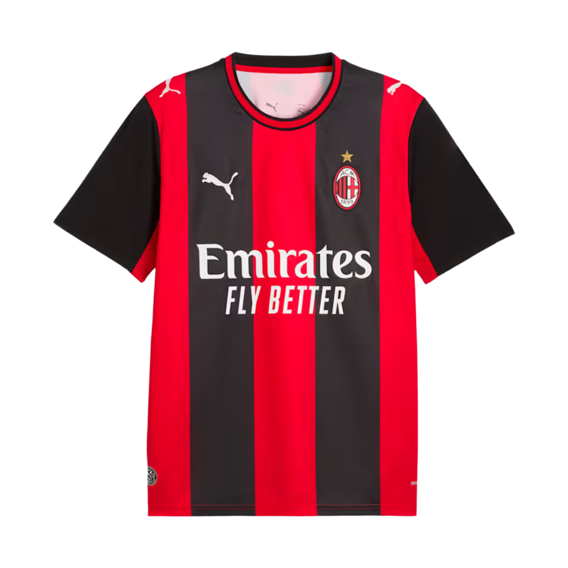 푸마 AC 밀란 레플리카 홈 저지 블랙 포 올 타임 레드 (논 마킹 버전)(Puma AC Milan Replica Home Jersey Black For All Time Red (Non Marking Ver.)) - 1