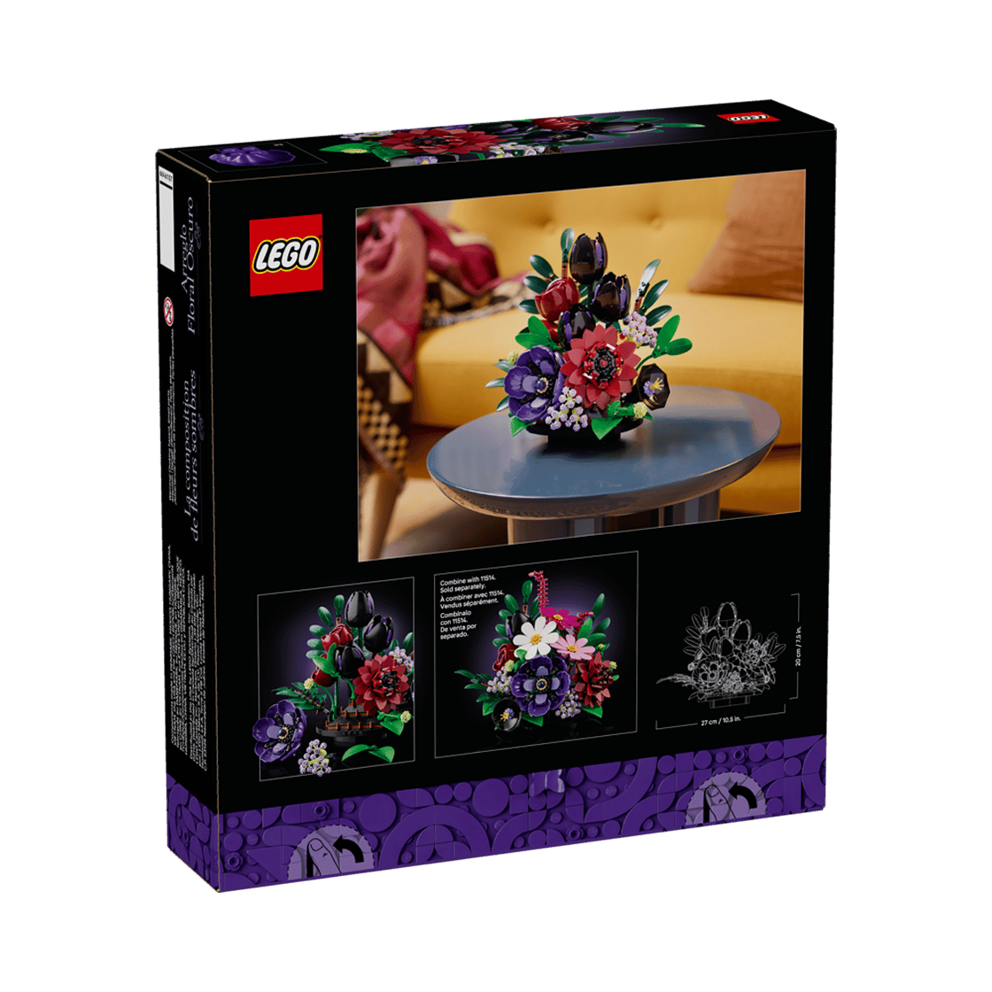 레고 보태니컬 다크 플라워 꽃꽂이(Lego Botanical Dark Floral Arrangement) - 2
