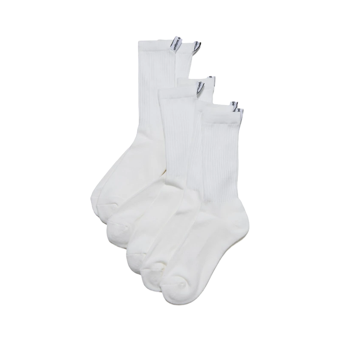 유니폼 익스페리먼트 3팩 삭스 화이트(Uniform Experiment 3Pack Socks White)