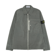 Stone Island 1200038 Nylon Metal In Econyl Regular-Fit Overshirt with Zip Pocket Pearl Grey - 26SS