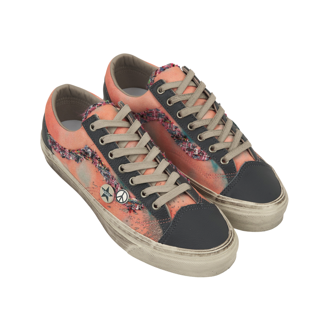 반스 프리미엄 올드스쿨 36 LX 수베니어 아스팔트 그레이 핑크(Vans Premium Old Skool 36 LX Souvenir Asphalt Grey Pink) - 4