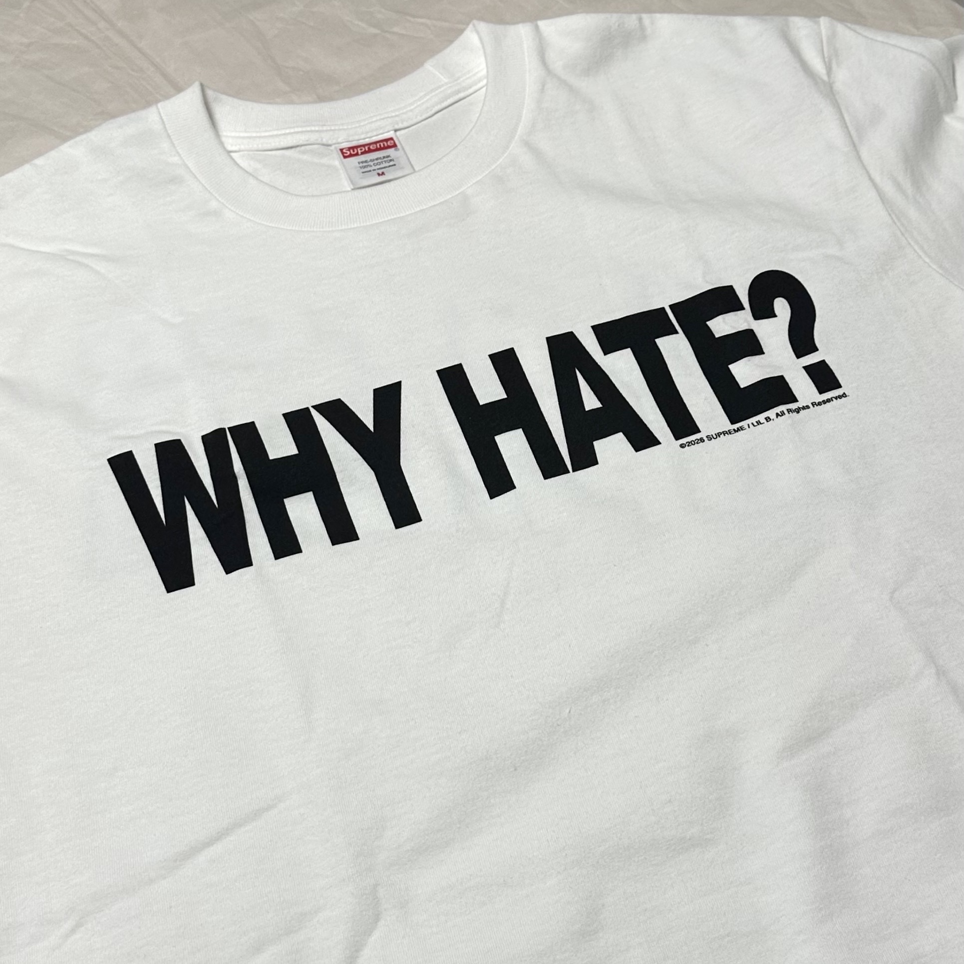 Supreme Based T-Shirt White - 26SS 착용 스타일 - 1
