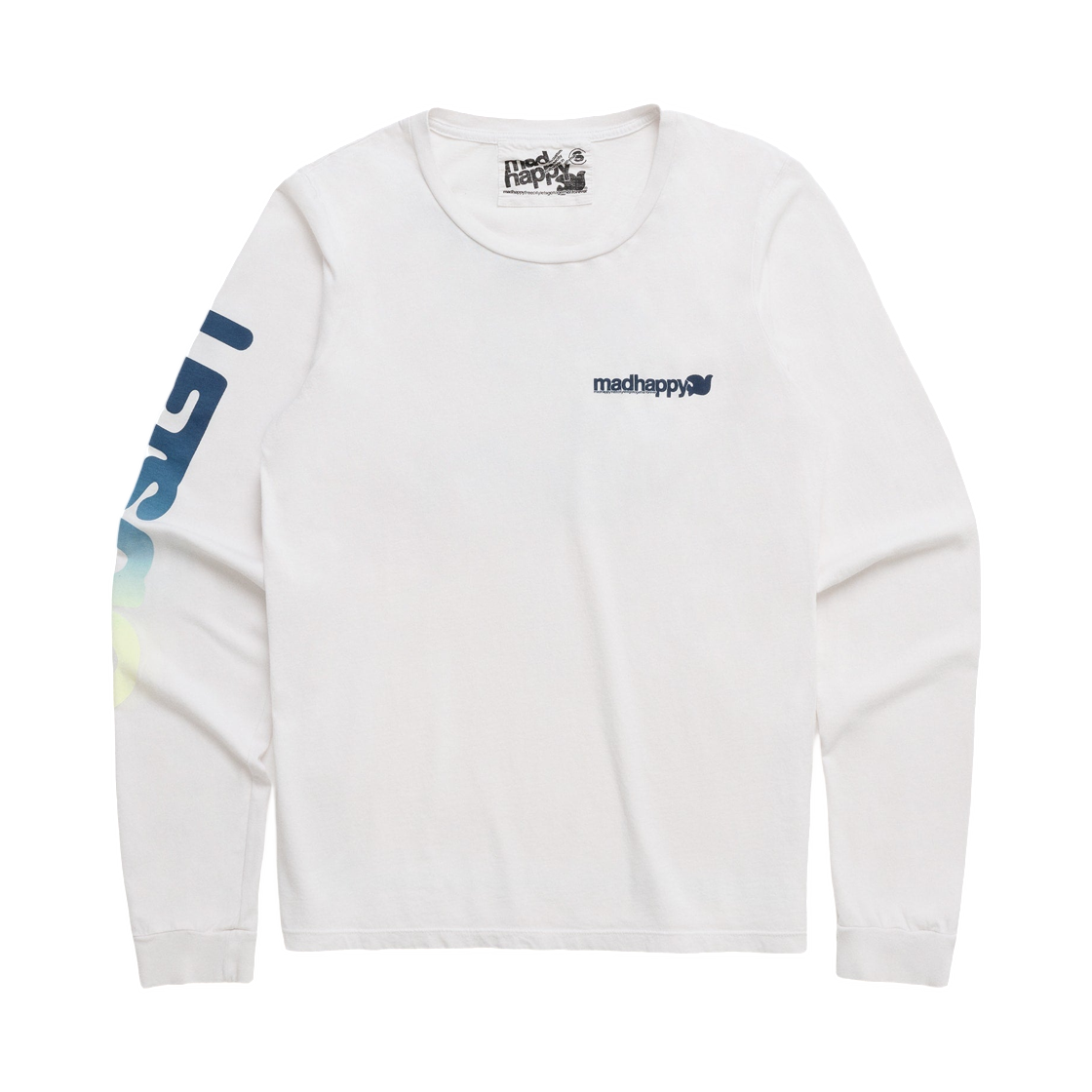 매드해피 x 프리시티 아이가타뉴라이프 저지 티 런드리 화이트(Madhappy x Freecity Igottanewlife Jersey Tee Laundry Whites)