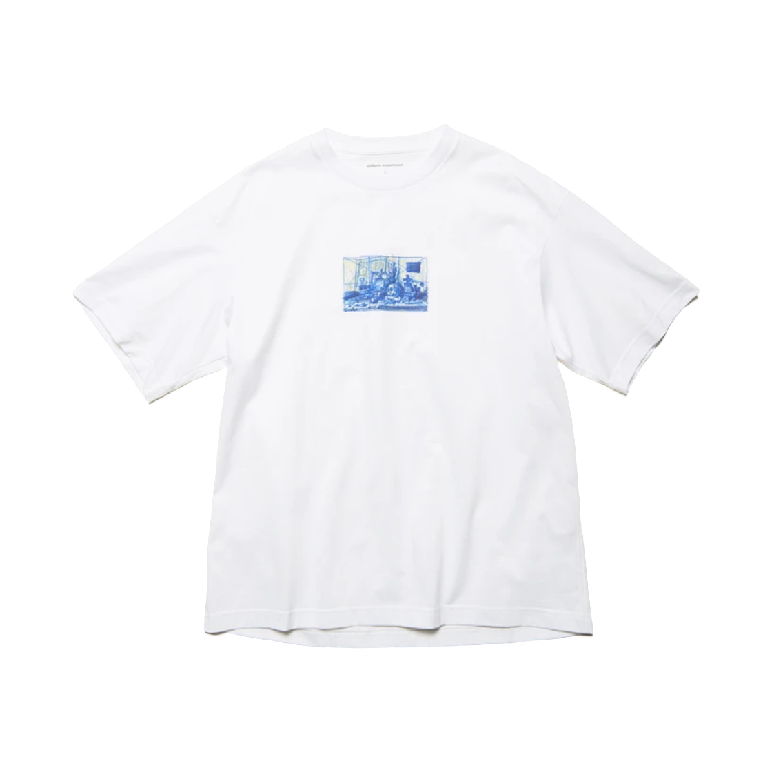 유니폼 익스페리먼트 마이클 체르노 스케치 티셔츠 화이트(Uniform Experiment Michael Cherno Sketch Tee White)