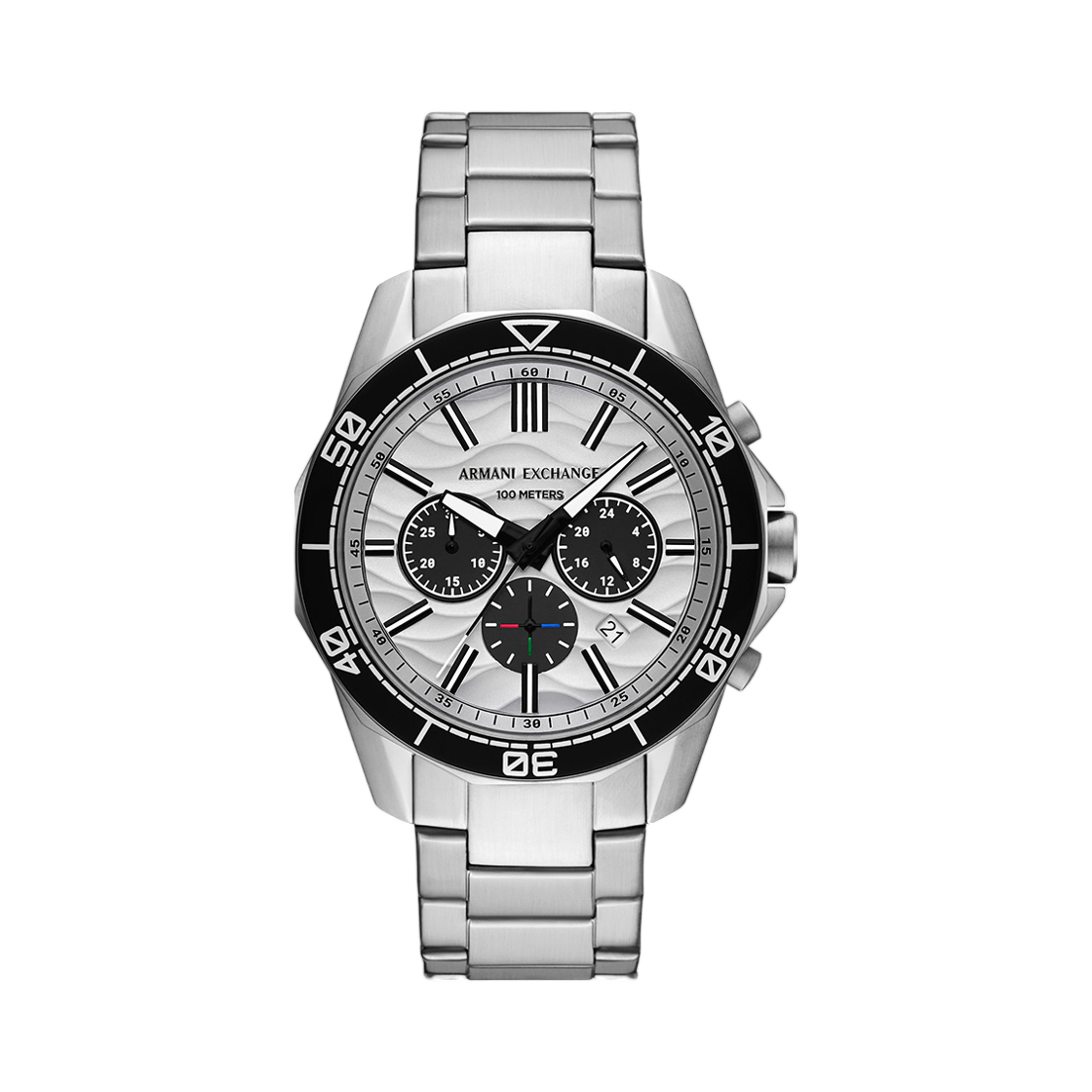 아르마니 익스체인지 스펜서 크로노그래프 44mm 실버 실버(Armani Exchange Spencer Chronograph 44mm Silver Silver)