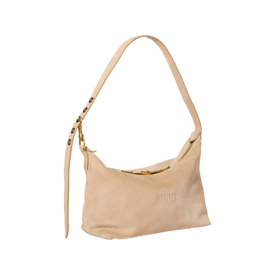 미우 미우 스피릿 스웨이드 백 에크루(Miu Miu Spirit Suede Bag Ecru) - 2