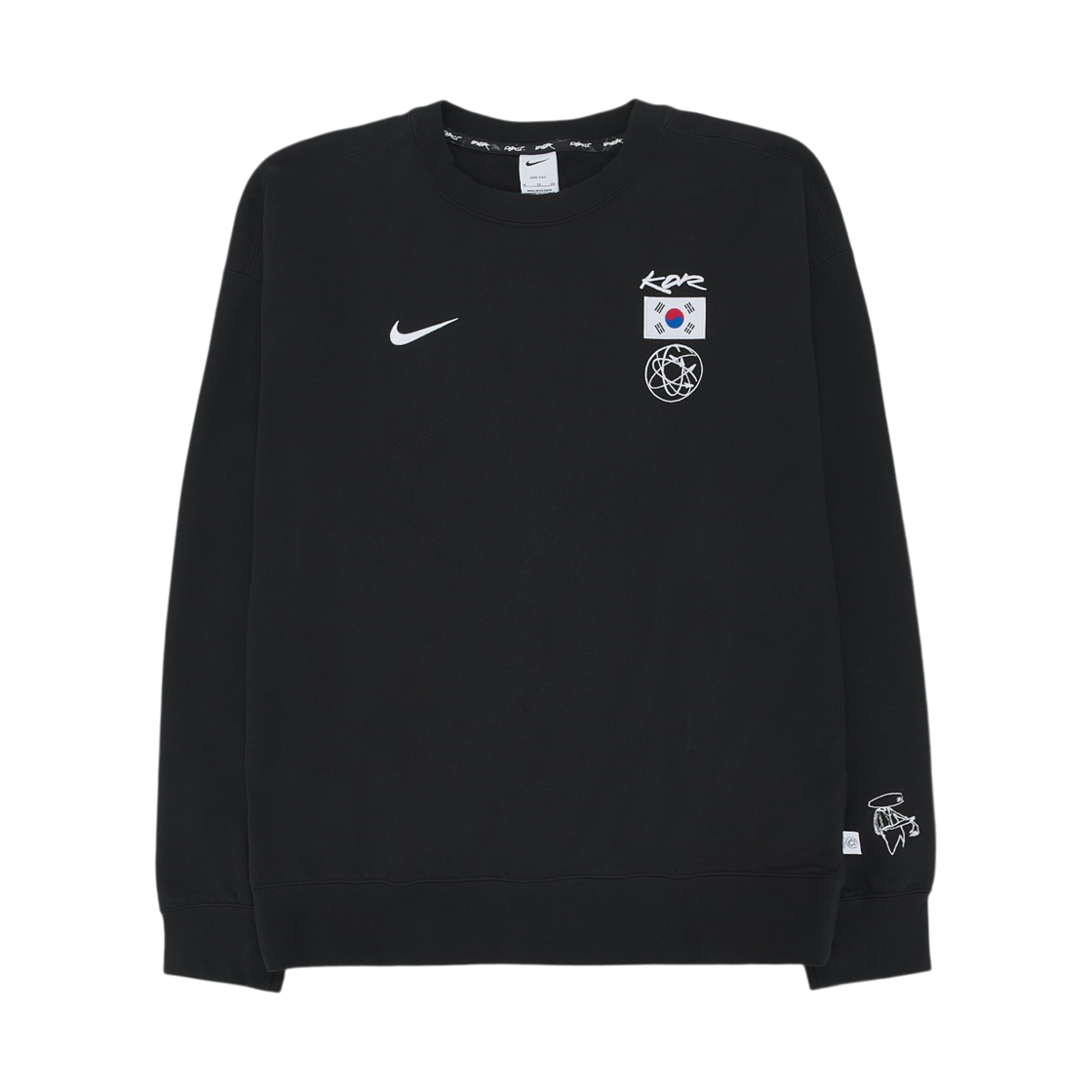 나이키 드라이핏 ADV 브레이킹 크루넥 스웻셔츠 블랙 - 아시아(Nike Dri-Fit ADV Breaking Crewneck Sweatshirt Black - Asia)