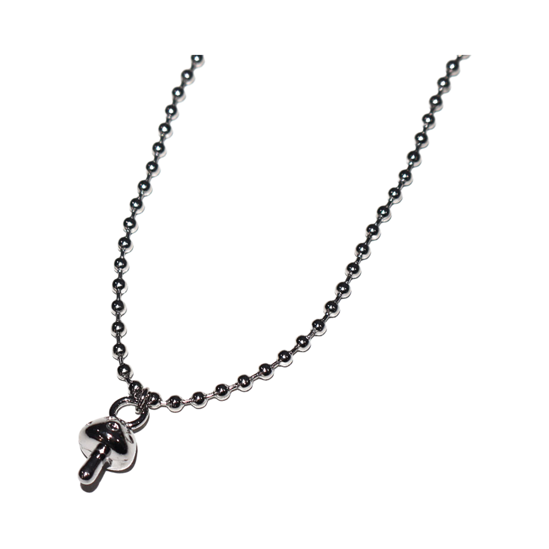 니로 세렌디피티 볼 체인 타이니 머시룸 네클리스 #145(NiRO.SERENDiPiTY Ball Chain Tiny Mushroom Necklace #145) - 2