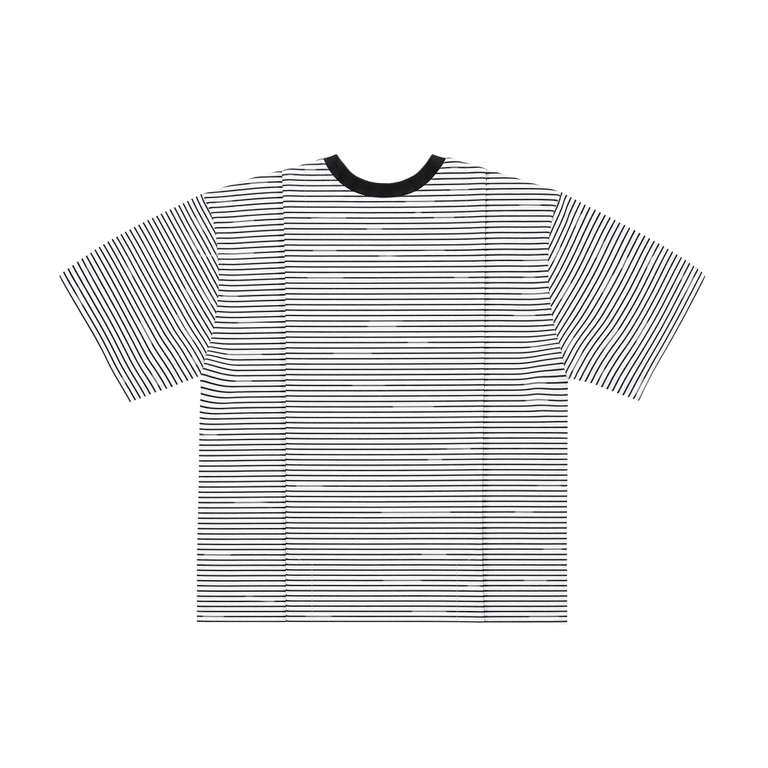 카미엔 백 플리츠 스트라이프 티 화이트(Kamien Back Pleats Stripe Tee White) - 2
