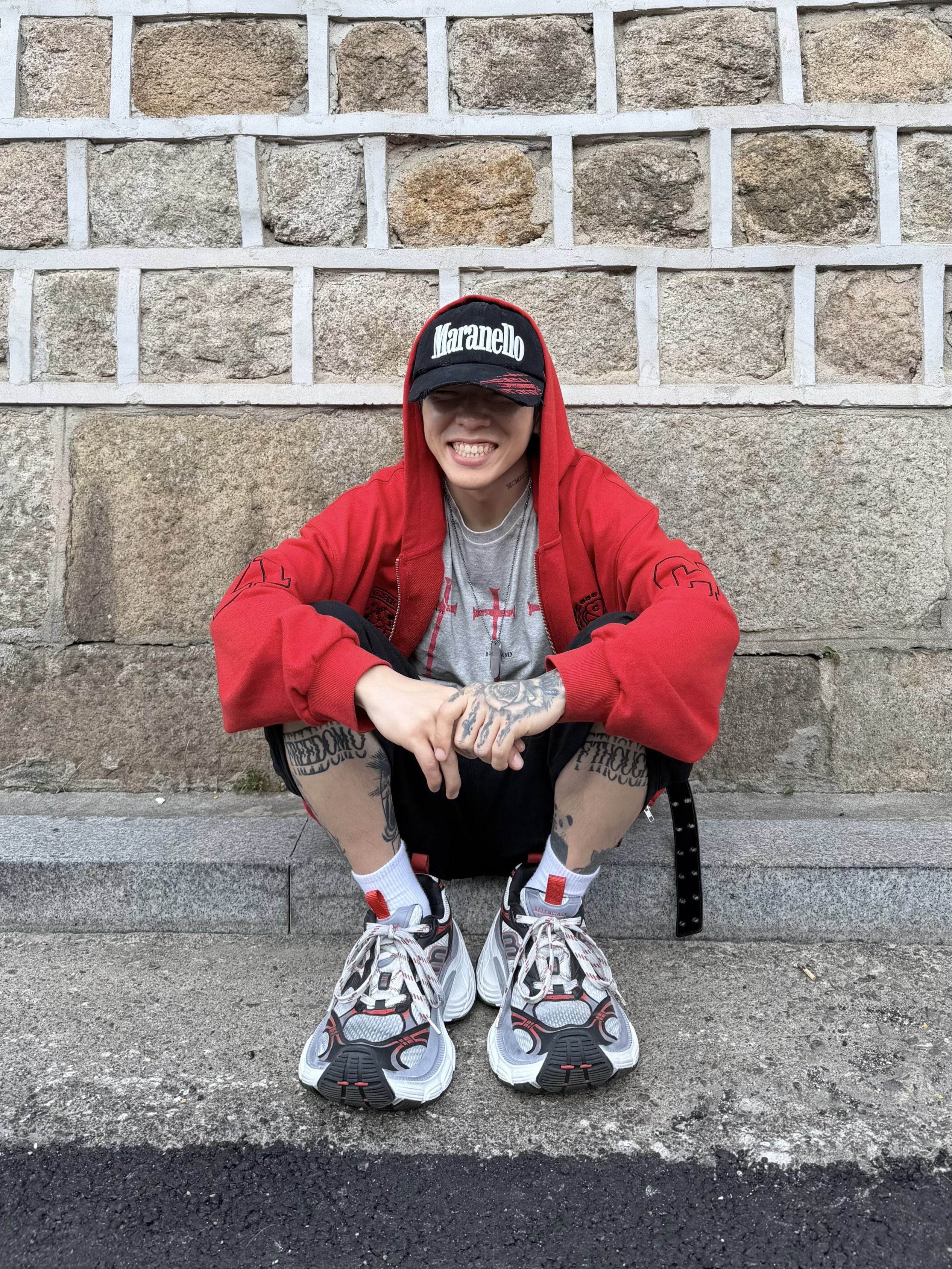 tornortied Messiah T-Shirt
Gray, ETCE Maranello Skid Mark Vintage Cap Black 착용 스타일 - 5