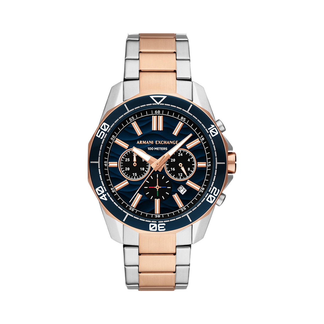 아르마니 익스체인지 스펜서 크로노그래프 44mm 블랙 콤비(Armani Exchange Spencer Chronograph 44mm Black Combi)