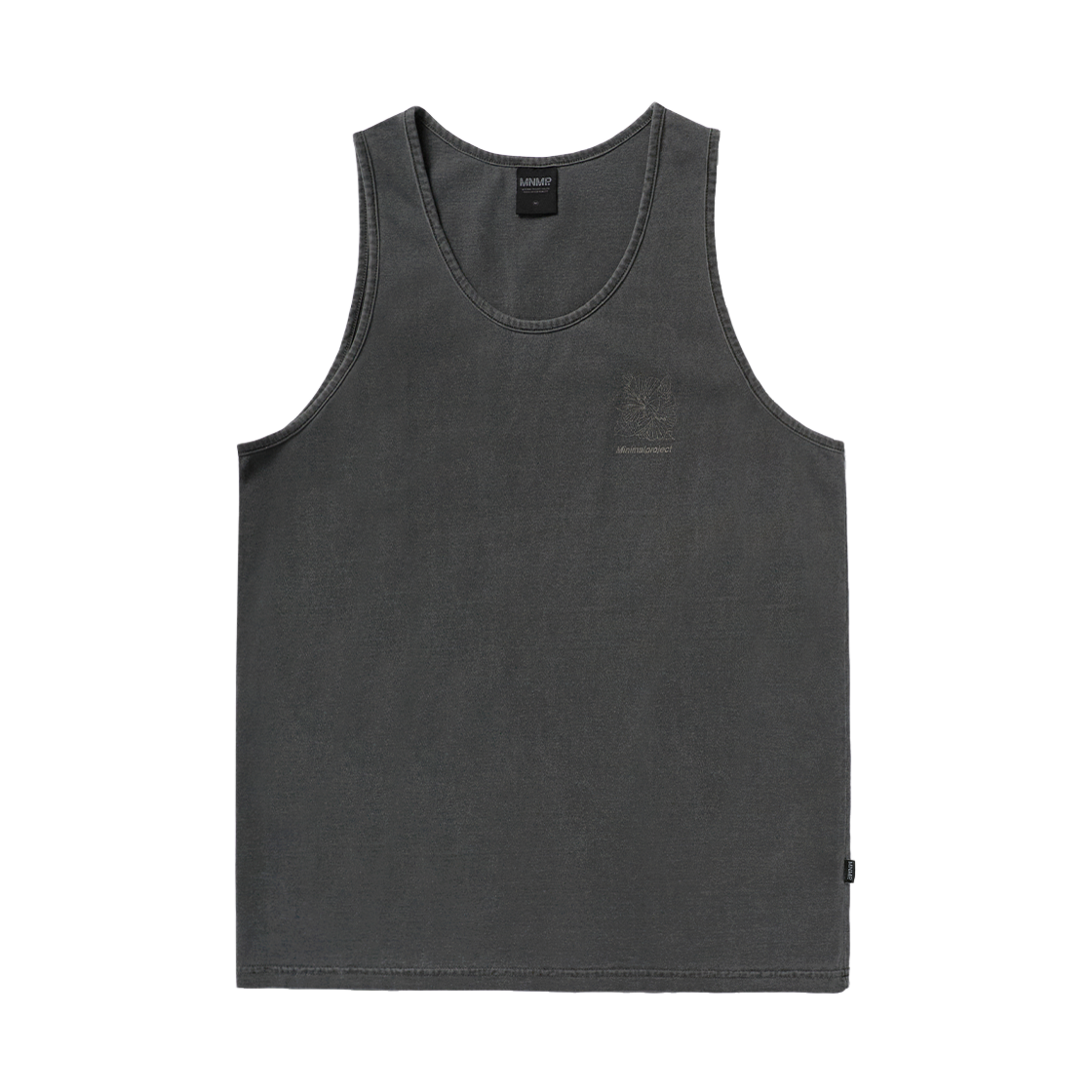 MSL100-DARKGRAY MINIMALPROJECT Sunset Beach Pigment Sleeveless MSL100 Dark Gray