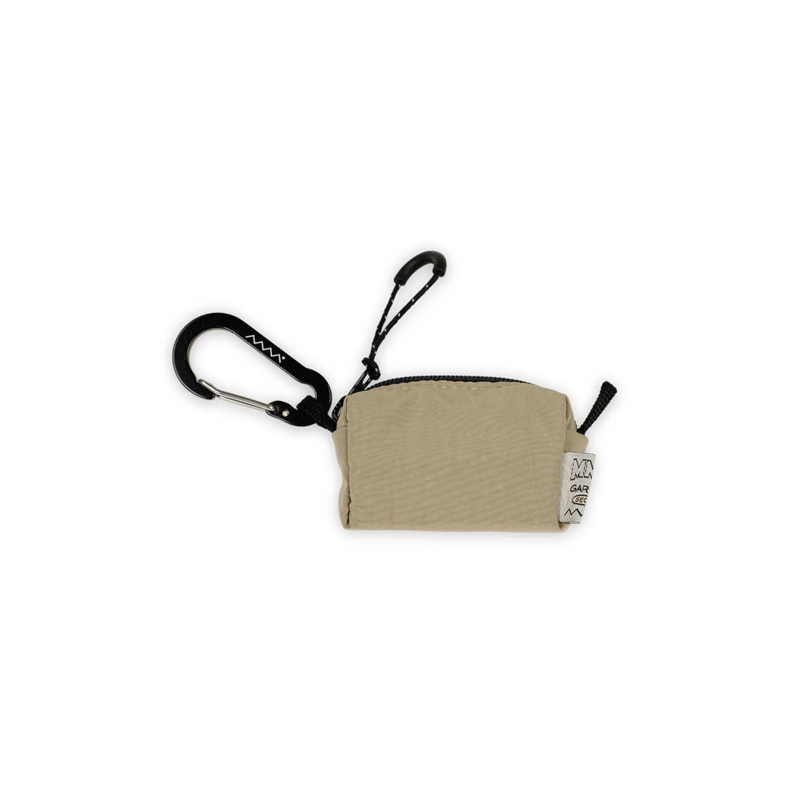 에메모가든 에메모 미니 집 파우치 01 나일론 왁스 베이지(mmogarden mmo Mini Zip Pouch 01 Nylon Wax Beige)