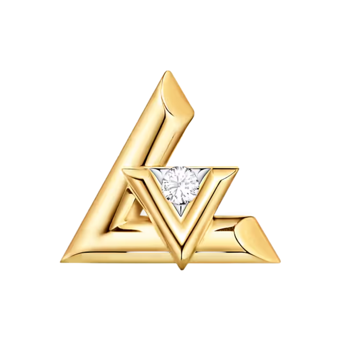 Q96969 Louis Vuitton LV Volt One Stud Per Unit Yellow Gold Diamond