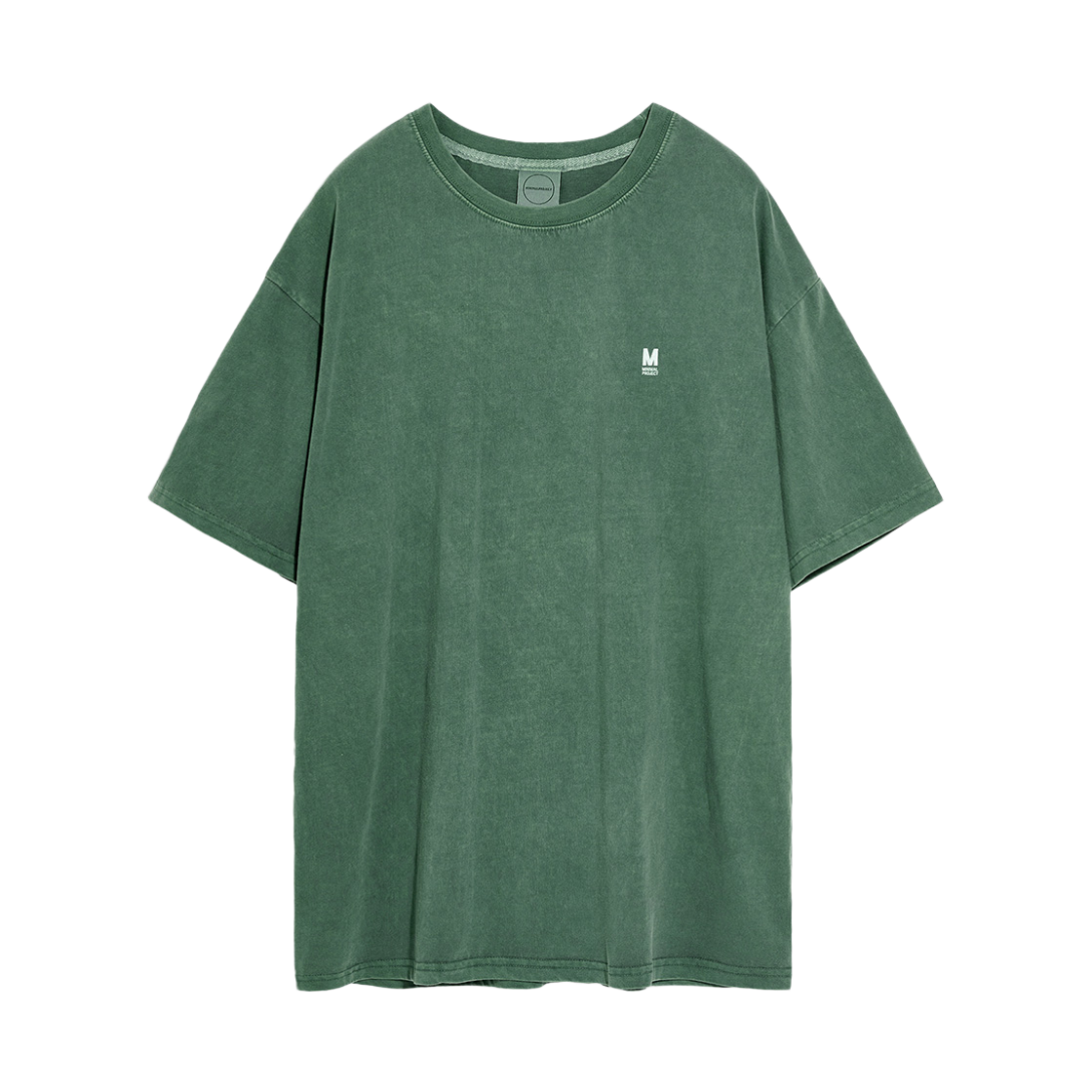 MST145-BLUEGREEN MINIMALPROJECT Pigment Small Logo Overfit Short Sleeve T-Shirt MST145 Blue Green