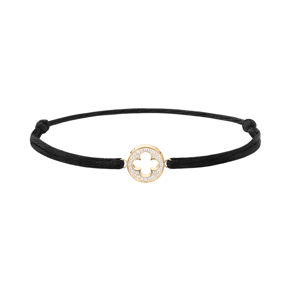 QA5539 Louis Vuitton Empreinte Cord Bracelet Yellow Gold Diamonds